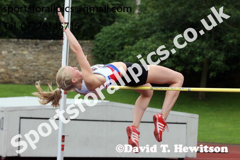 Womens heptathlon high jump, EAP International Cominted Events, Hexham. Photo: David T. Hewitson/Sports for All Pics